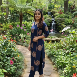 A-Line Kurta Set with Palazzo