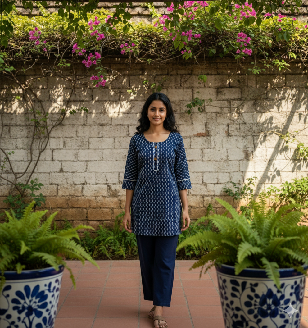 Printed Cotton Kurti - Image 3