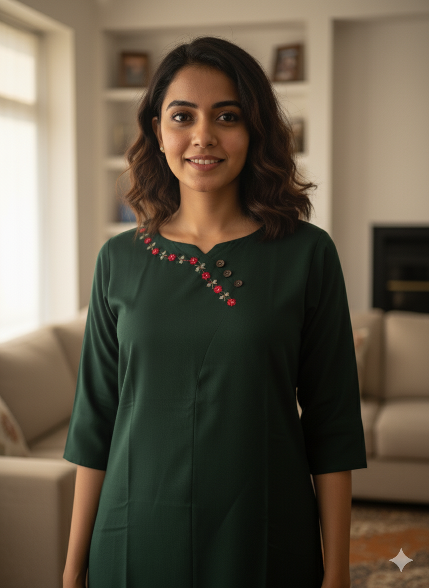 Cotton Straight Kurta - Image 4